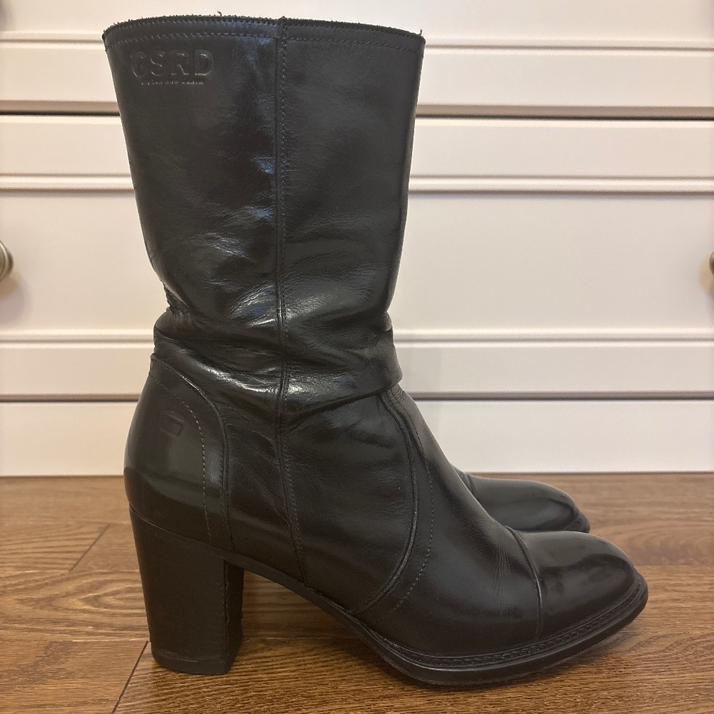 G Star Raw military ankle leather boot size 38